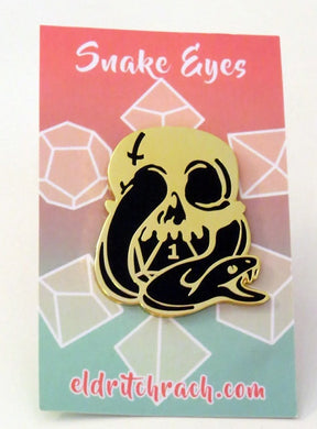 Snake Eyes Pin Badge
