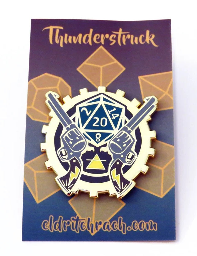 Thunderstruck Pin Badge