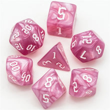 Load image into Gallery viewer, Pearl- Chaos Font Poly Dice Set BOX