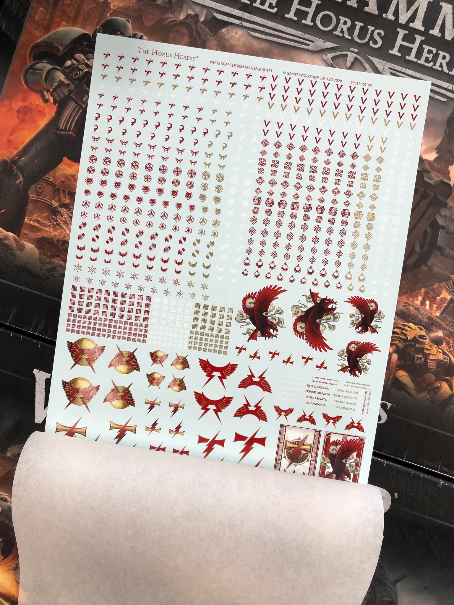 FW White Scars Legion Transfer Sheet