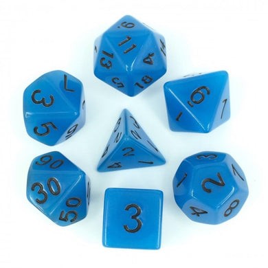 Glow Poly Dice Set