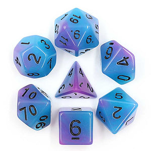 Glow Poly Dice Set