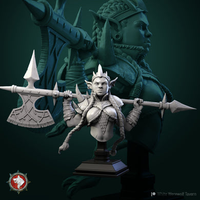 3D-Printed-Goblin-Queen-Bust
