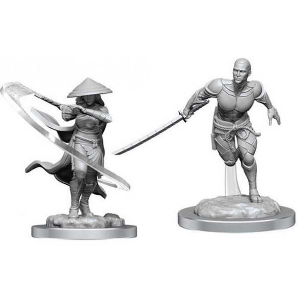 Magic: The Gathering Unpainted Miniatures - Kaito Shizuki & The Wanderer WZK90504