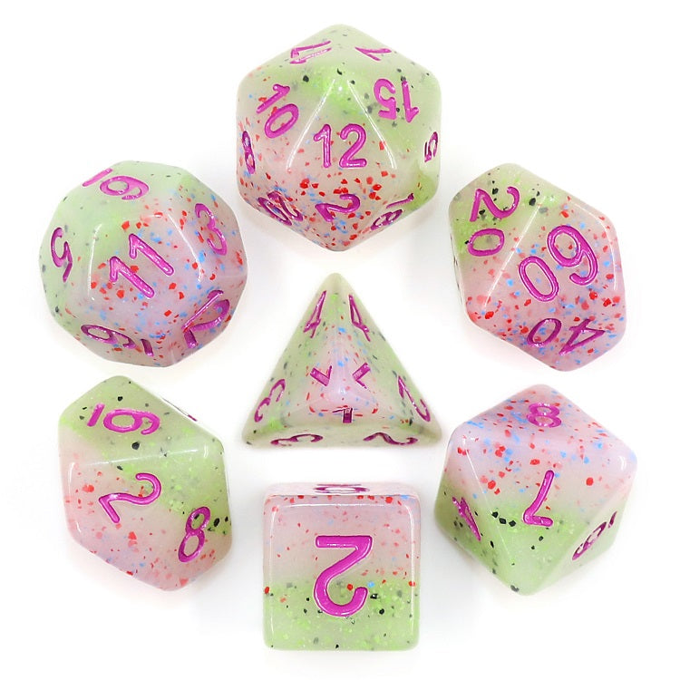 Poly Dice Set- Quantum Particle -  BOX