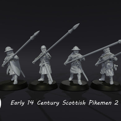 3D-Printed-Resin-Scottish-Pikemen-With-Spears