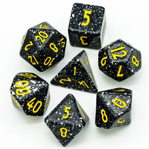 Granite effect Poly Dice Set