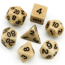 Load image into Gallery viewer, Granite effect Poly Dice Set