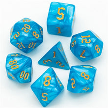 Load image into Gallery viewer, Pearl- Chaos Font Poly Dice Set BOX