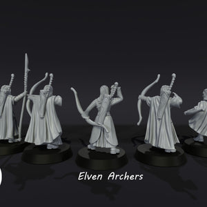 3D Printed-Elven-Archers