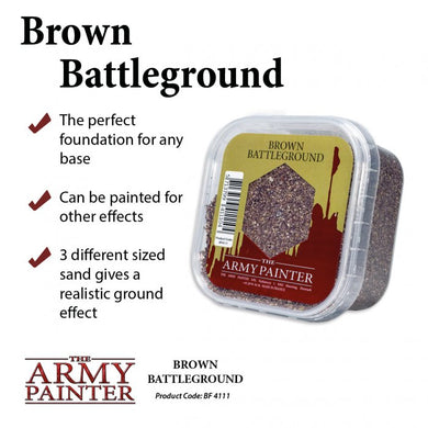 Brown Battle ground ar,y painter basing materials