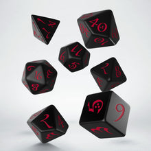 Load image into Gallery viewer, classic-rpg-black-red-dice-set-7