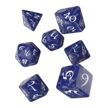 Load image into Gallery viewer, classic-rpg-cobalt-white-dice-set-7_