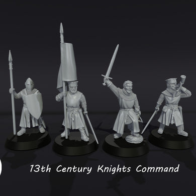 3D Printed- 13th Century knights Command