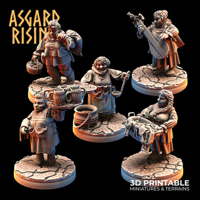 Asgard rising 3D printed female miniatures
