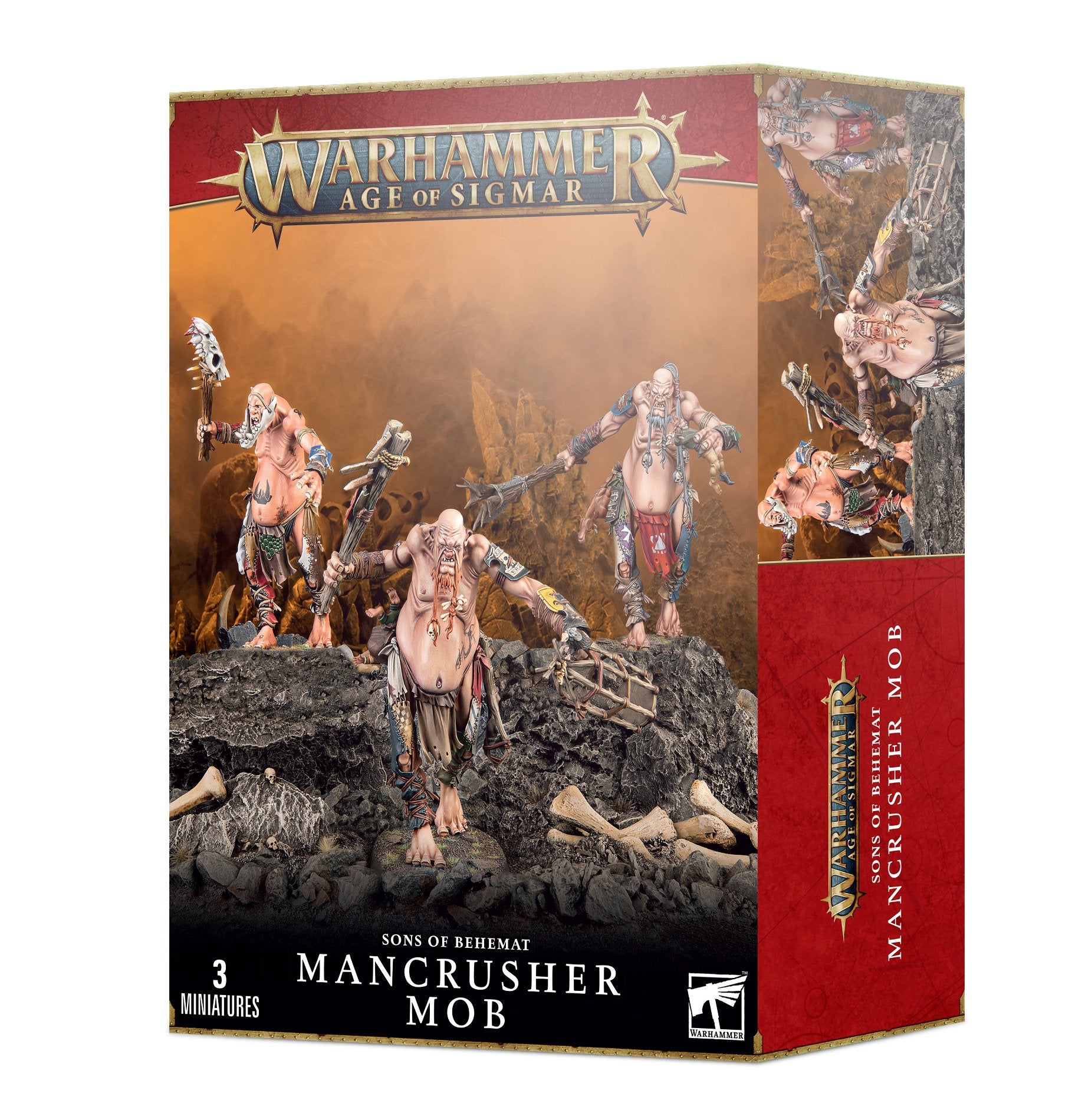 Age of Sigmar Mancrusher mob spearhead