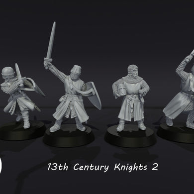 3D printed -13th Century Knights