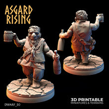 Load image into Gallery viewer, Male dwarves 3D printed models