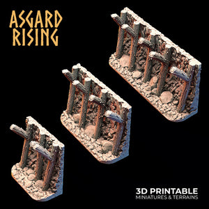 3d Printed resin scale models walls