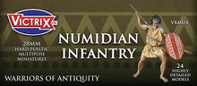 Load image into Gallery viewer, Numidian Infantry Miniatures plastic 28mm