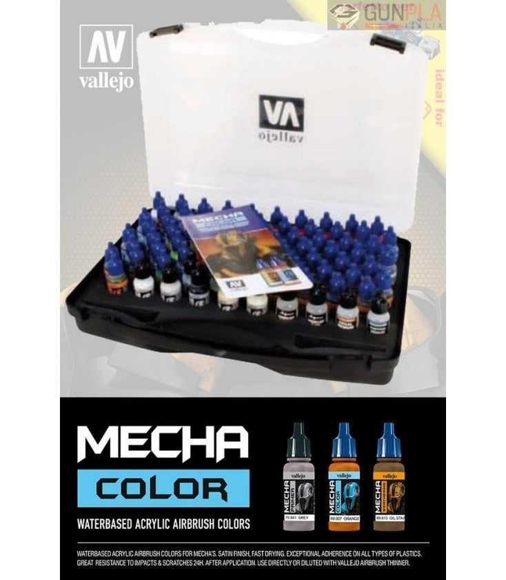 Vallejo Mecha Color hard case with paints